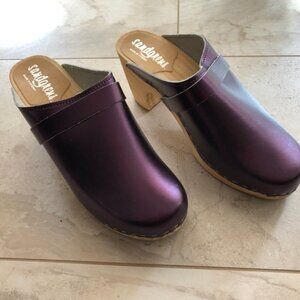 New, Sandgrens, Tokyo Classic Clog Mules, purple, European size 39=US size 8.5